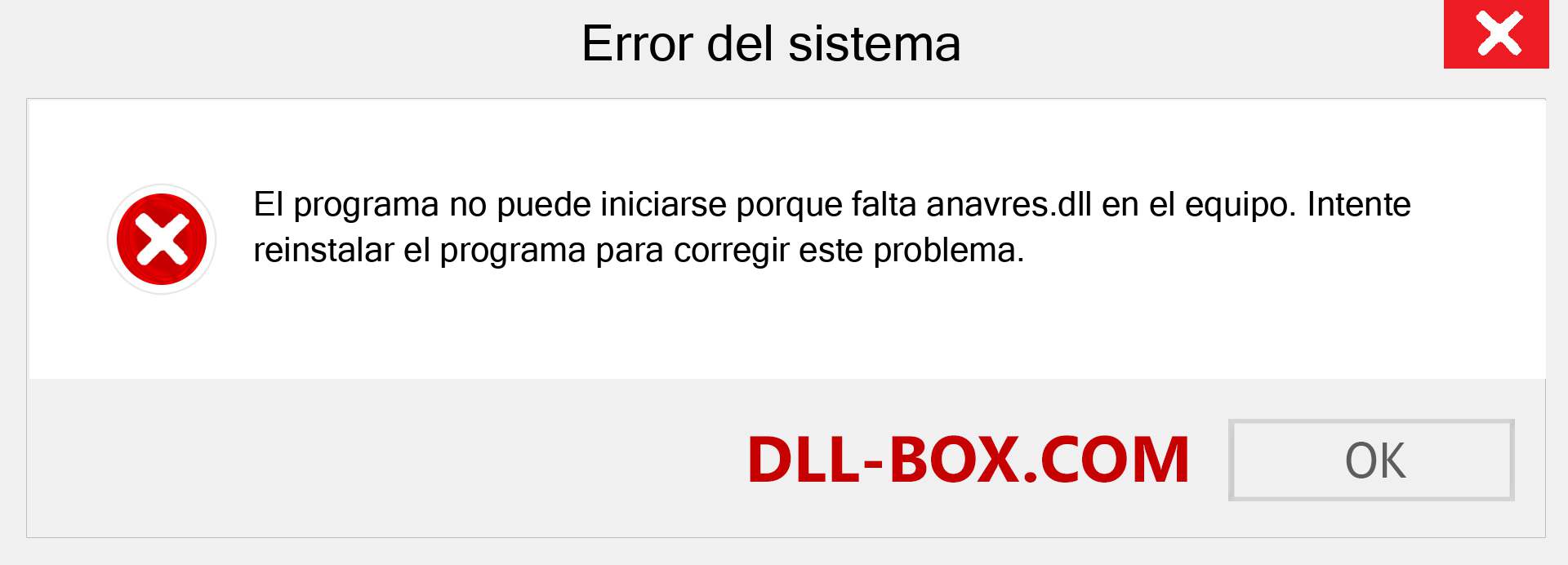 ¿Falta el archivo anavres.dll ?. Descargar para Windows 7, 8, 10 - Corregir anavres dll Missing Error en Windows, fotos, imágenes